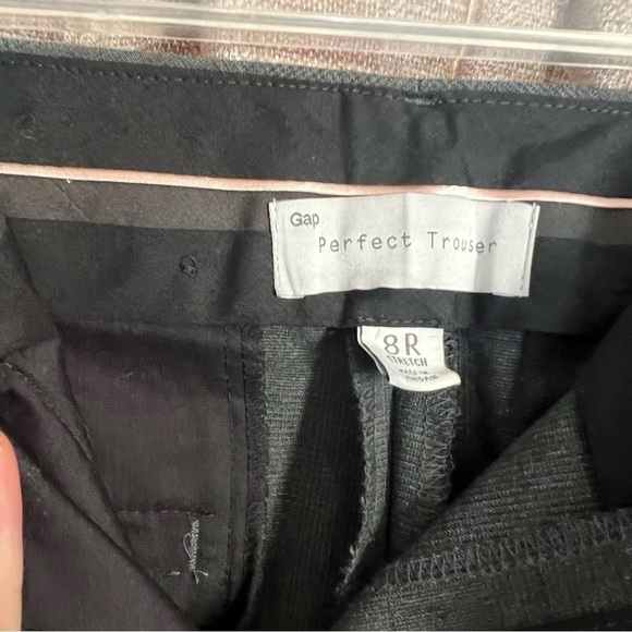 NWT Gap The Perfect Trouser Gray Plaid Flared Trouser Size 8 - Picture 11 of 16